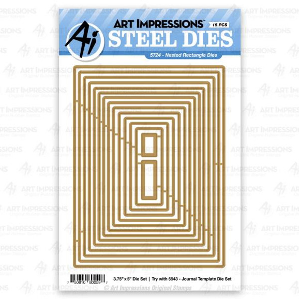 Art Impressions Dies-Nested Rectangle (AI5724)