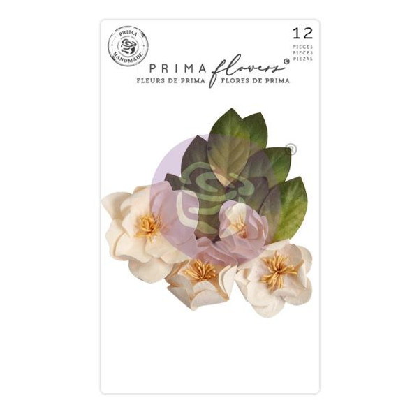 Prima Marketing Mulberry Paper Flowers - Magnolia Rouge - Peaceful Magnolia (P659608)