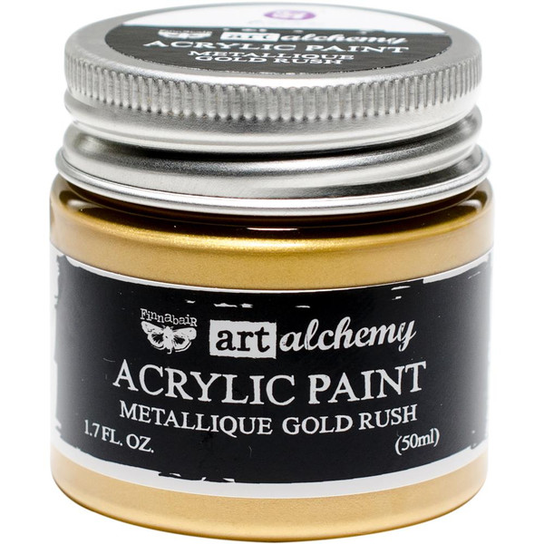 Prima Finnabair Art Alchemy - Acrylic Paint - Metallique Gold Rush (AAAP-63071)