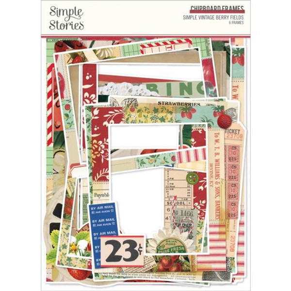 Simple Stories - Simple Vintage Berry Fields - Chipboard Frames (BER20126)