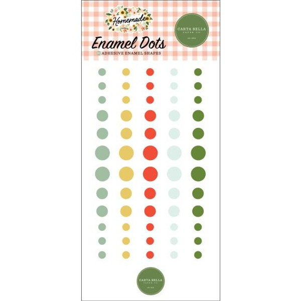 Carta Bella Adhesive Enamel Dots 60/Pkg - Homemade (BH158028)