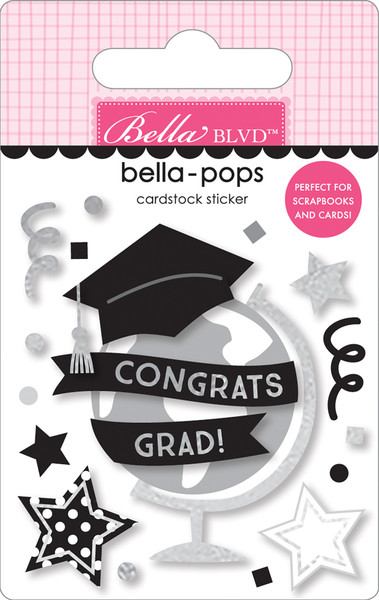 Bella Blvd - Bella Pops 3D Stickers w/Foil Accents - Congrats Grad (BBCG2710)
