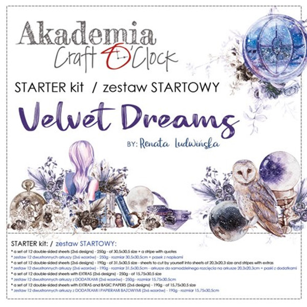 Craft O Clock - Starter Kit - Velvet Dreams - Free Workshops via Craft O' Clock Academy YouTube channel (CC-AK03-VD)