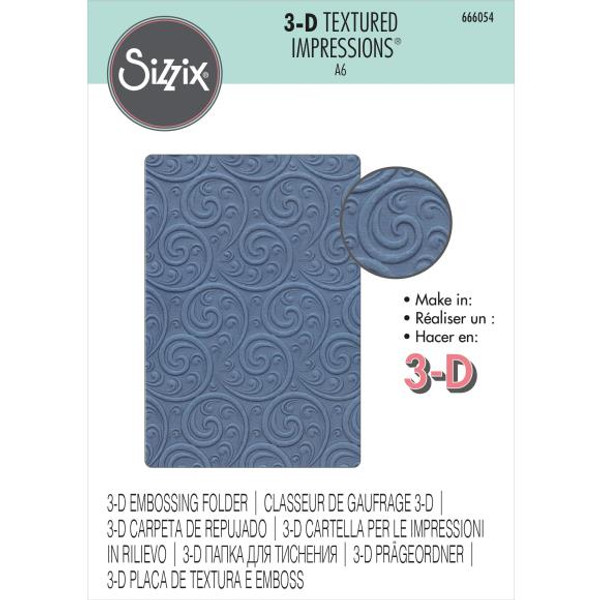 Sizzix 3D Textured Impressions - Ornamental Spiral (666054)