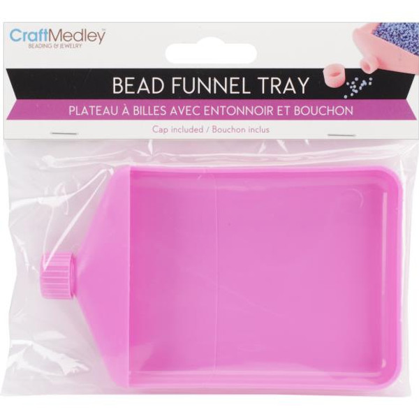 Multicraft Bead / Sequin Funnel Tray - 4.75"X3"X.625" (BT252)