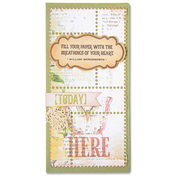 Sizzix - Eileen Hull - Thinlits Dies 9/Pkg - Mini Slimline Tickets (666277)