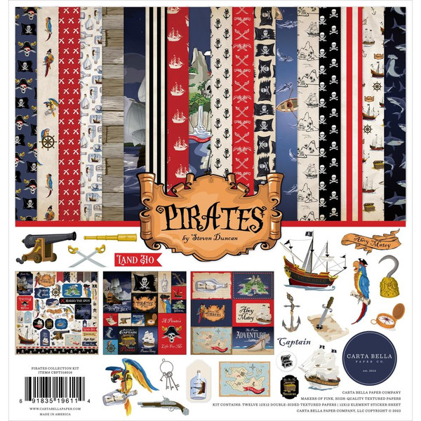 Carta Bella - Collection Kit 12x12 - Pirates (PT318016)
