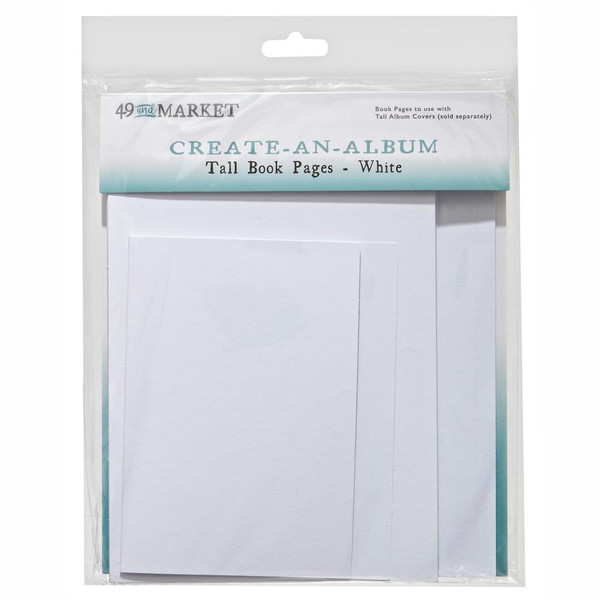 49 And Market - Create-An-Album - Tall Book Pages - White (CAA23855)