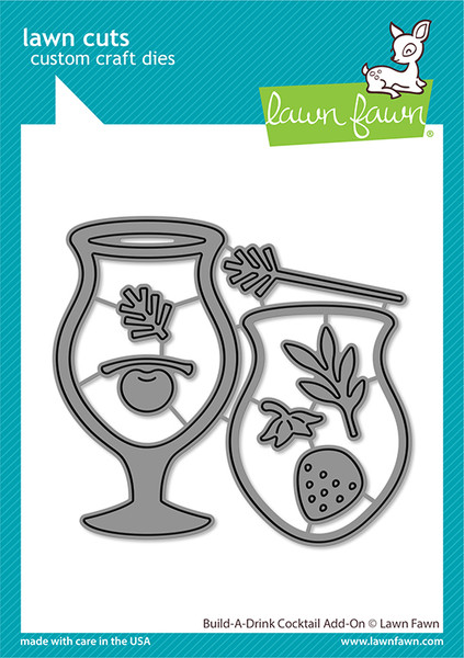 Lawn Fawn Cuts Custom Craft Die - Build-A-Drink Cocktail Add-On 8/Pkg (LF3177)