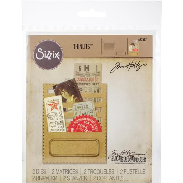 Sizzix Thinlits Dies By Tim Holtz - Stitched Slots (662697)