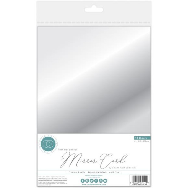 Craft Consortium - The Essential Mirror Card A4 - Silver (CCEMC 1)