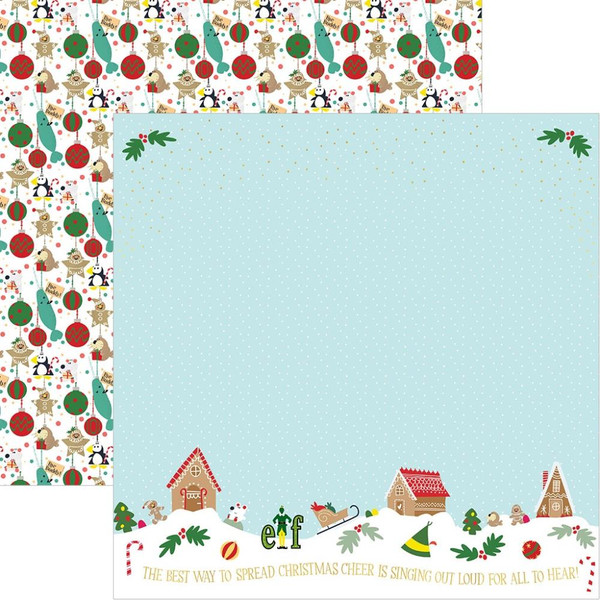 Paper House - Double-Sided Paper 12"X12" - Elf - Spread Christmas Cheer (PGLEXP12 2057E)