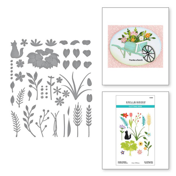 Spellbinders Etched Dies By Annie Williams - Garden Builder - Country Road (S5580)