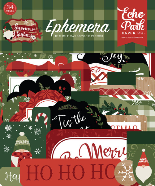 Echo Park - Ephemera 33/Pkg - Gnome For Christmas - Icons (FC290024)