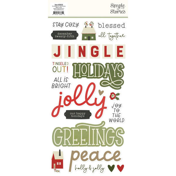 Simple Stories - Foam Stickers 50/Pkg - The Holiday Life (THL20525)