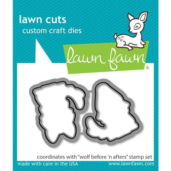 Lawn Fawn - Cuts Custom Craft Die - Wolf Before 'n Afters (LF3222)