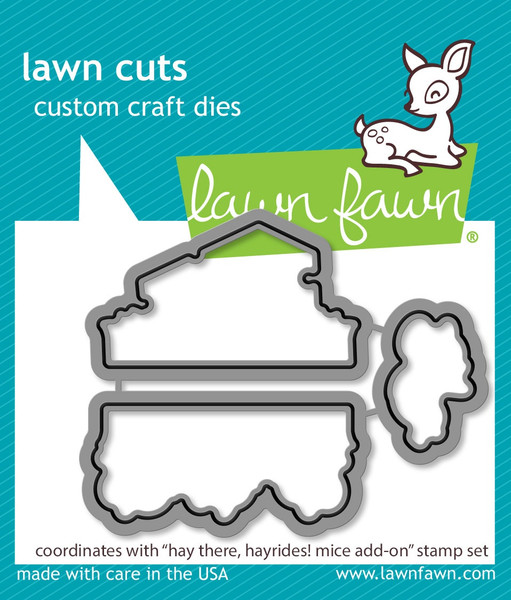 Lawn Fawn - Cuts Custom Craft Die - Hay There, Hayrides! Mice Add-On (LF3216)