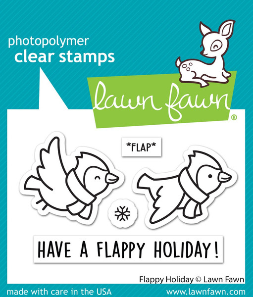 Lawn Fawn - Clear Stamp Set - Flappy Holiday (LF3229)