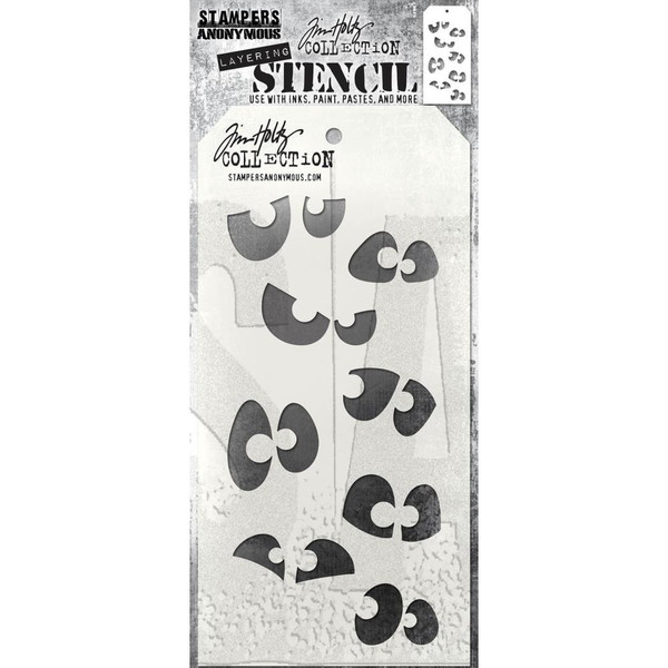 Tim Holtz Stampers Anonymous Layered Stencil 4.125"X8.5" - Peekaboo (THS 169)