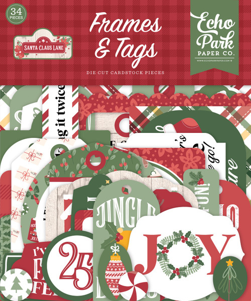 Echo Park - Cardstock Ephemera 33/Pkg Frames & Tags - Santa Claus Lane (CL287025)