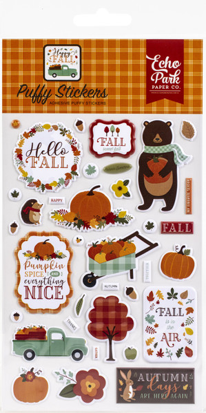 Echo Park - Puffy Stickers- Happy Fall (AP219066)