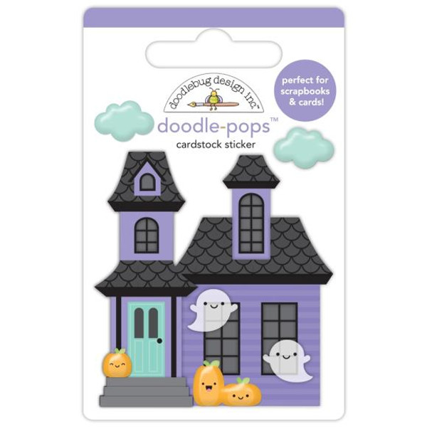 Doodlebug - Doodle-Pops 3D Stickers - Sweet & Spooky - Haunted Manor (DB8242)