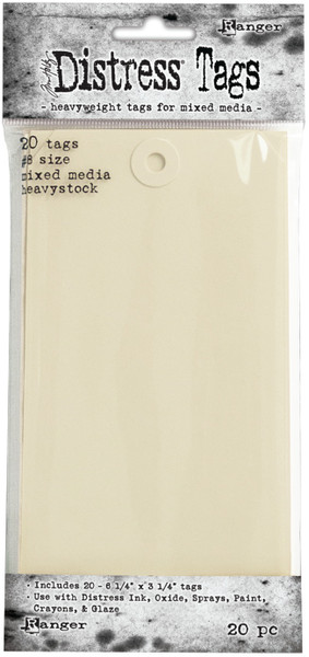 Tim Holtz Ranger Distress Heavystock Tags #8 20/Pkg (TDA53828)