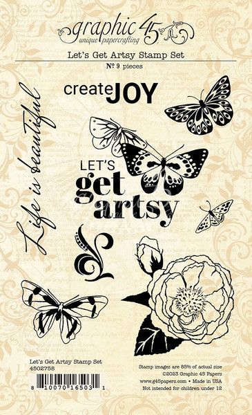 Graphic 45 - Stamp Set - Let's Get Artsy (G4502758)