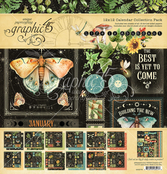 Graphic 45 Collection Pack 12"X12" - Life Is Abundant (G4502776)