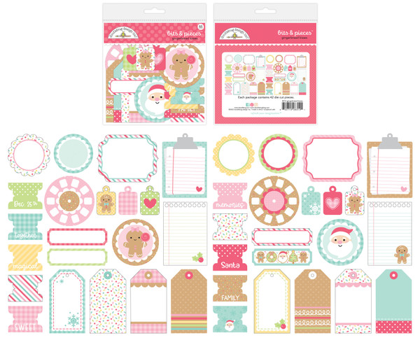 Doodlebug - Odds & Ends Bits & Pieces Die-Cuts - Gingerbread Kisses (DB8314)