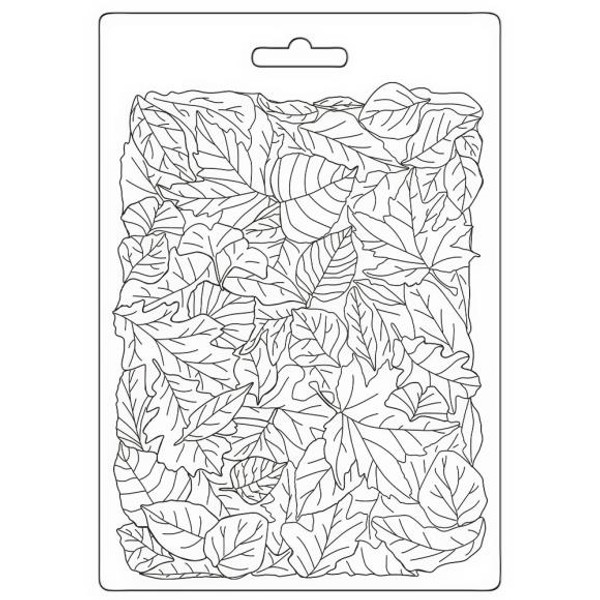 Stamperia Soft Maxi Mould A5 - Woodland - Leaves Pattern (3PTA5658)