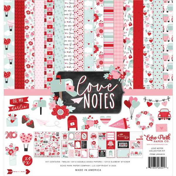Echo Park Collection Kit 12"X12" - Love Notes (LN344016)