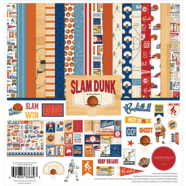 Carta Bella Collection Kit 12"X12" - Slam Dunk (SD345016)