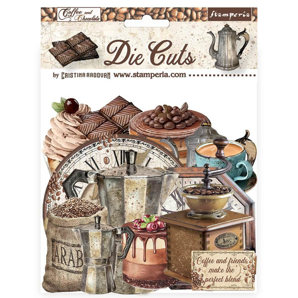 Stamperia - Die-Cuts Chippies - Coffee And Chocolate (DFLDC87)