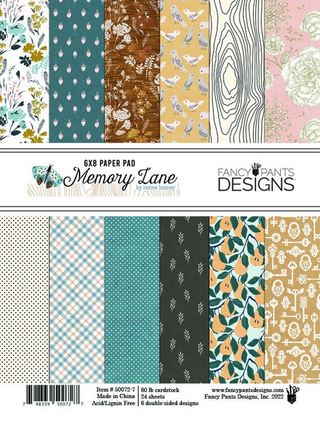 Fancy Pants Designs - 6x8 Paper Pad - Memory Lane (50072-7)