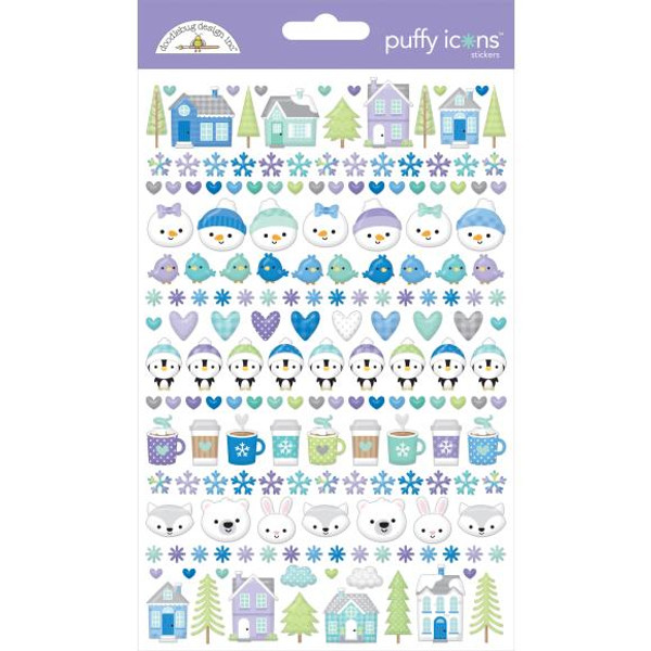 Doodlebug Puffy Stickers - Snow Much Fun DB8359 (842715083592)