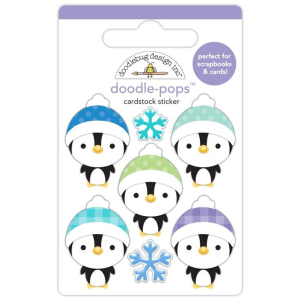 Doodlebug - Doodle-Pops 3D Stickers - Snow Much Fun - Penguin Pals DB8357 (842715083578)