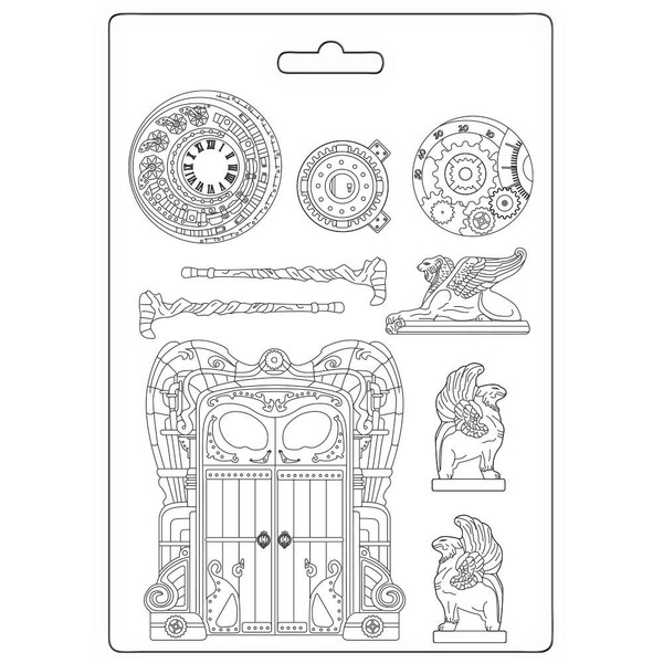 Stamperia Soft Maxi Mould A5 - Magic Forest - Door & Elements - 3PTA4558 