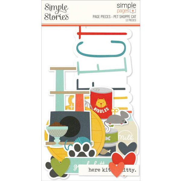 Simple Stories - Simple Page - Page Pieces - Pet Shoppe - Cat - PETC9243