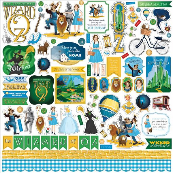 Carta Bella - Cardstock Stickers 12'X12" - Wizard Of Oz - WO356014 (691835340494)