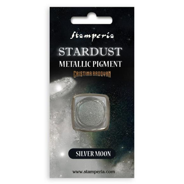 Stamperia Stardust Metallic Pigment 0.5gr Silver Moon KAPRB 04