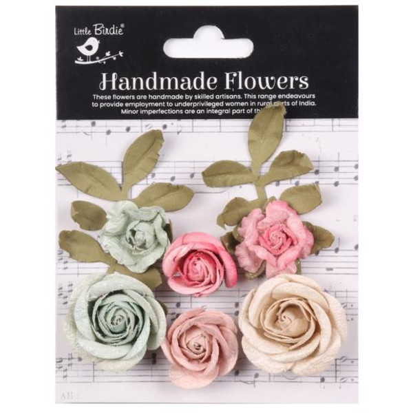 Little Birdie Foina Paper Flowers 8/Pkg - Fairy Garden - CR94348