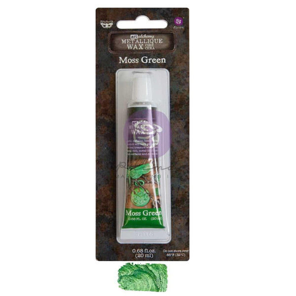 Prima Finnabair Art Alchemy - Metallique Wax Tube - Moss Green - AAMW2 69851