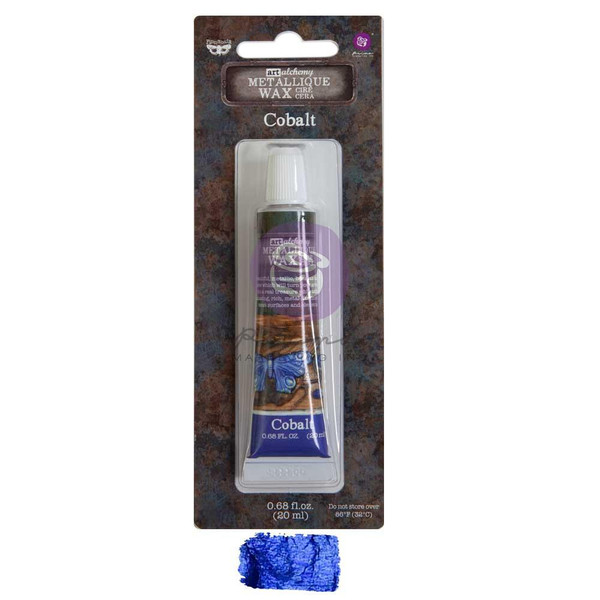 Prima Finnabair Art Alchemy - Metallique Wax Tube - Cobalt - AAMW2 69790