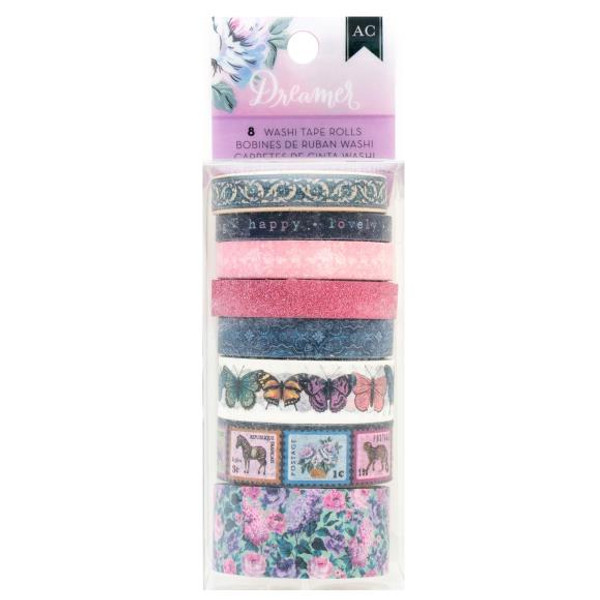 American Crafts - Washi Tape 8/Pkg - Dreamer - 34024546