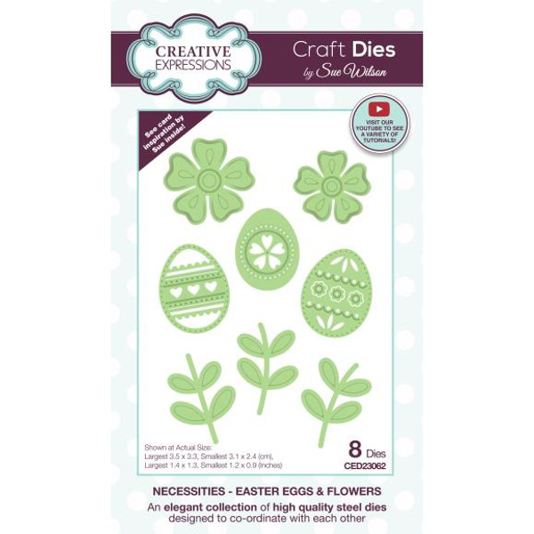 Creative Expressions Craft Dies by Sue Wilson - Necessities - Easter Eggs & Flowers - CED23062