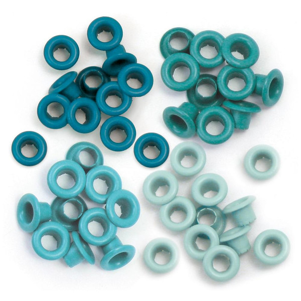 We R - Eyelets Standard 60/Pkg - Aqua - WER-ES 41577