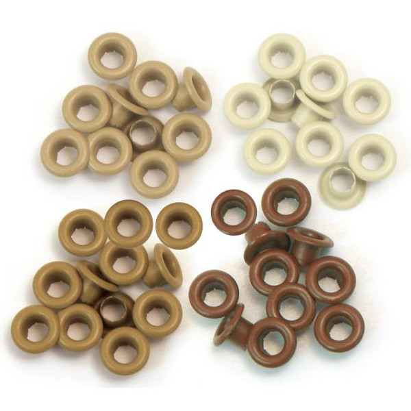 We R - Eyelets Standard 60/Pkg - Brown - WER-ES 41581