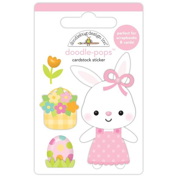 Doodlebug Doodle-Pops 3D Stickers - Honey Bunny - DB8432