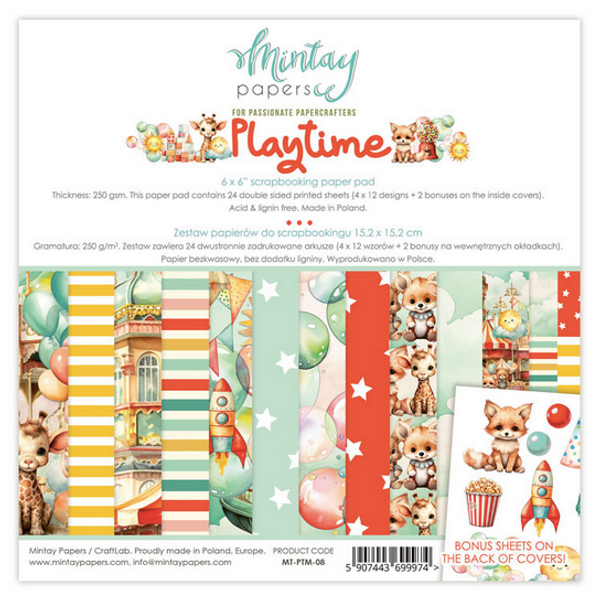 Mintay - 6x6 Paper Pad - Playtime  (MT-PTM-08)